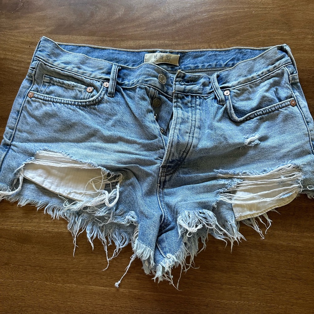 Free People Jean Shorts